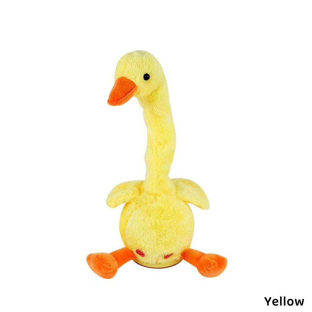 

Dancing Talking Duck Plush Toy Singing Mimicking Recording Repeating Educational Soothe Doll Gift for Baby Kids Boys Girls Duck
