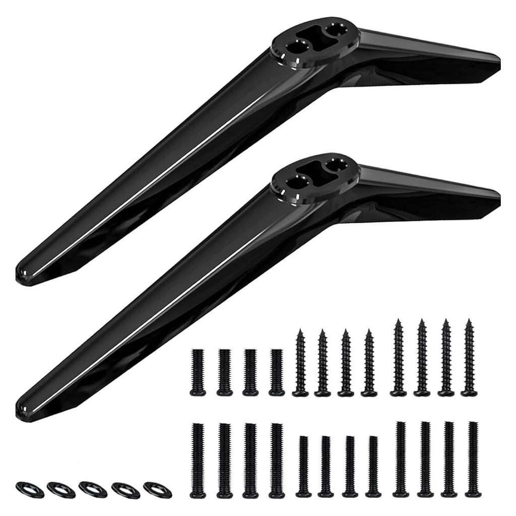 ABS Television Stand Legs Replacement For 28 65 Inch Televisions No Tools Required Secure Mounting System Universal Compatibility