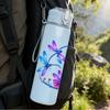 1PC Bright Wildflower Bouquet Print 750ml Color Plastic Sports Water Bottle Leakproof Flip Straw Lid Suitable for Sports Office Home Use