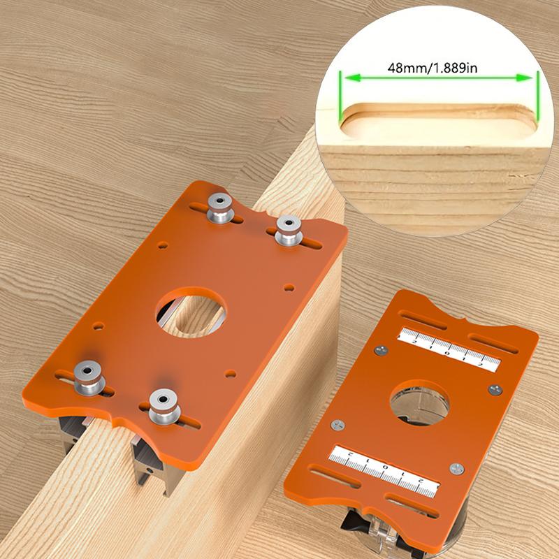 2-in-1 Router Slotting Locator Tool - Slotted Base & Mounting Bracket for Precision Woodworking (Durable, Easy Setup)