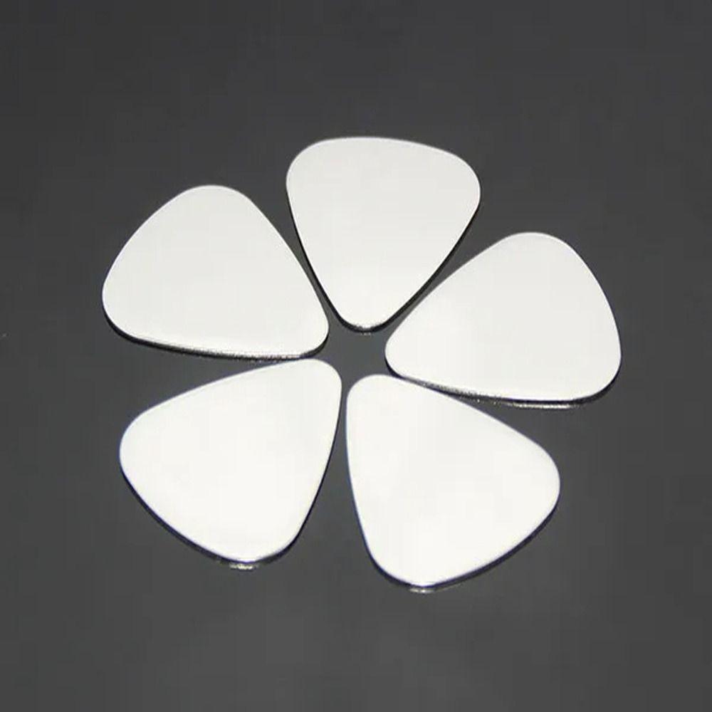 10PCS 0.3mm Metal Guitar Plectrum Mediator Finger Shrapnel Stainless Steel Guitar Picks  Bass Guitar