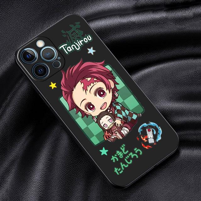 

Чехол «Убийца демонов» для Apple Iphone 11 14 13 12 Pro 7 Xr X Xs Max 8 Plus 6 6s Se 2022 14pro Max, черный мягкий чехол для телефона iPhone 13