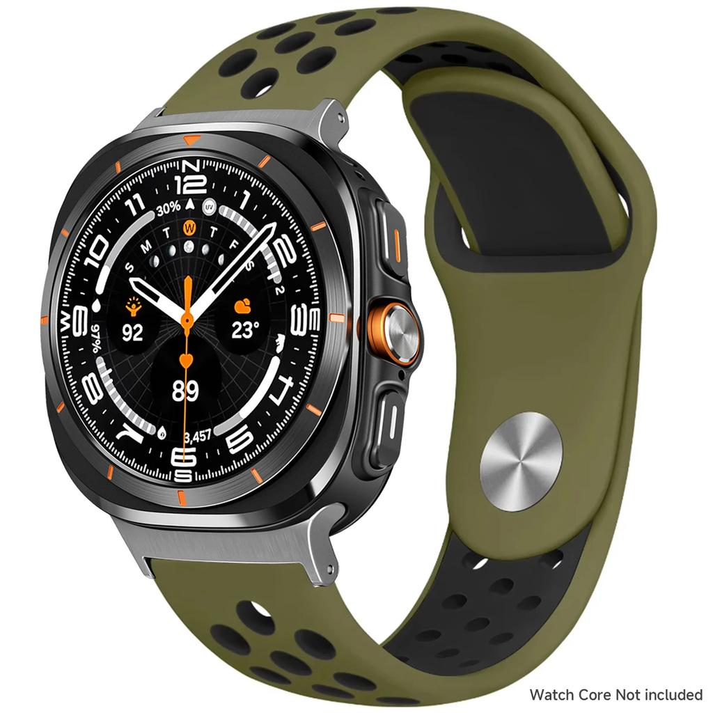 Silicone Strap For Samsung Galaxy Watch 8 40mm 44mm 8 Classic 46mm Sports Breathable Bracelet For Galaxy Ultra 2025 47MM Band