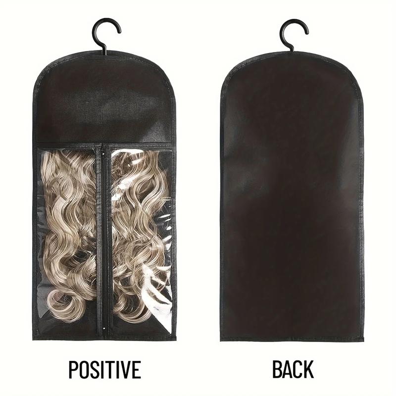 1/3PCS Wig Holder Storage Bags with Hanger Dust-proof Hair Extension Organizer for Multiple Wigs Wigs Accessories