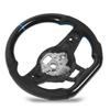 Hydro‑Dip Carbon   Look Steering Wheel Perforated Leather Flat Bottom for GLI R GTD MQB
