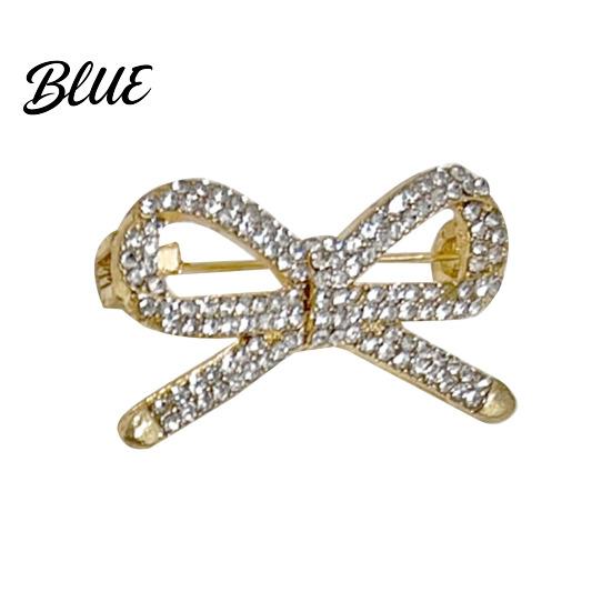 Shawl Safety Pin Brooch Women Bowknot Shape Anti-Rust Finish Clip