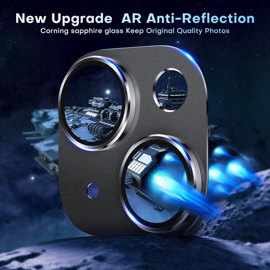 2-teiliges Kameraobjektiv-Schutzgehäuse für iPhone 15 Pro Max 14 Plus 13 Mini 12 11 15Pro 14Pro 13Pro 12Pro 11Pro Glasschutz Telefonzubehör