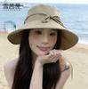 Xueqiman Women's Summer Sun Protection Hat Large Brim Sunshade Hat Face Slimming Natural Look UV Protection Quick-Dry Bucket Hat