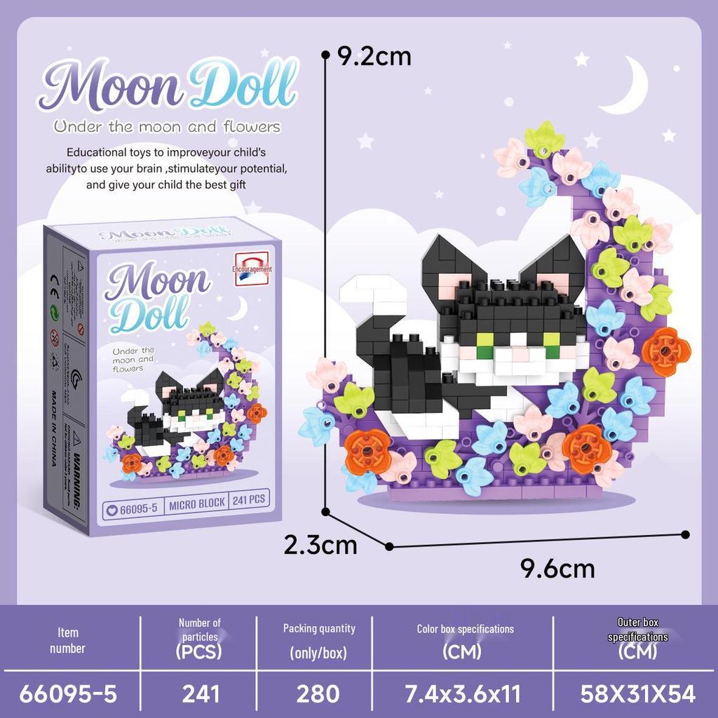Micro Particle Cartoon Figure Building Blocks for Kids - Assembly Toys & Hanging Ornaments