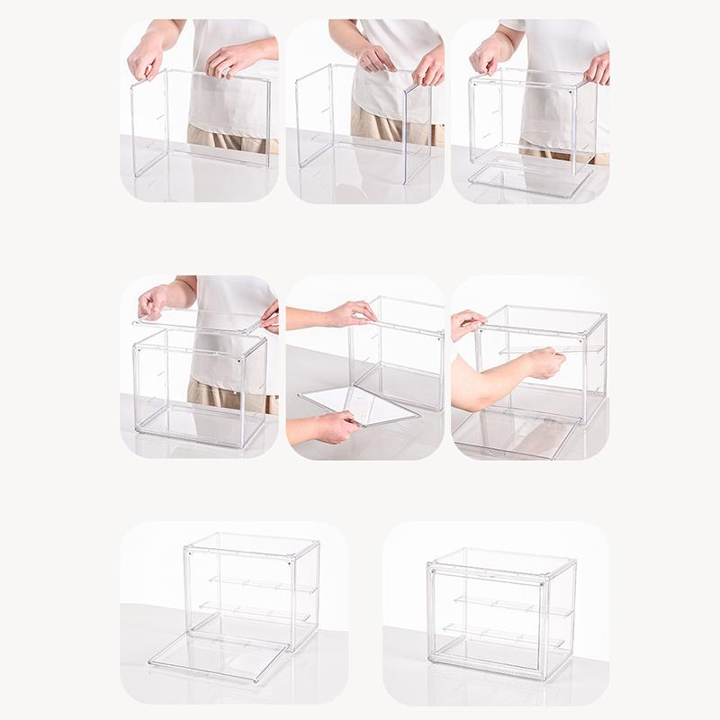 Caixa de Exibição de Armazenamento em Acrílico Transparente Para Brinquedos Fingures Vitrine Para Figuras e Bonecos Blind Box Organizador de Figuras de Ação