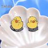 Cartoon Duckling Badge Animal Jewelry Alloy Brooch Hat Scarf Bag Lapel Decoration Pin Birthday Graduation Christmas Gift