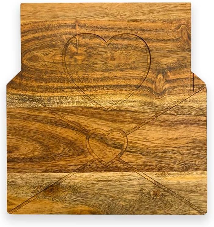 

Подарки ко Дню святого Валентина Органическая акация кухонная разделочная доска для колбасных изделий Поднос для разделки мяса и сыра Large коричневый