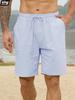 Lightweight Summer Hot Sale Cotton Linen Shorts for Men - Breathable Drawstring Casual Beach Style Hawaii Vacation Short Pants In Solid Colors