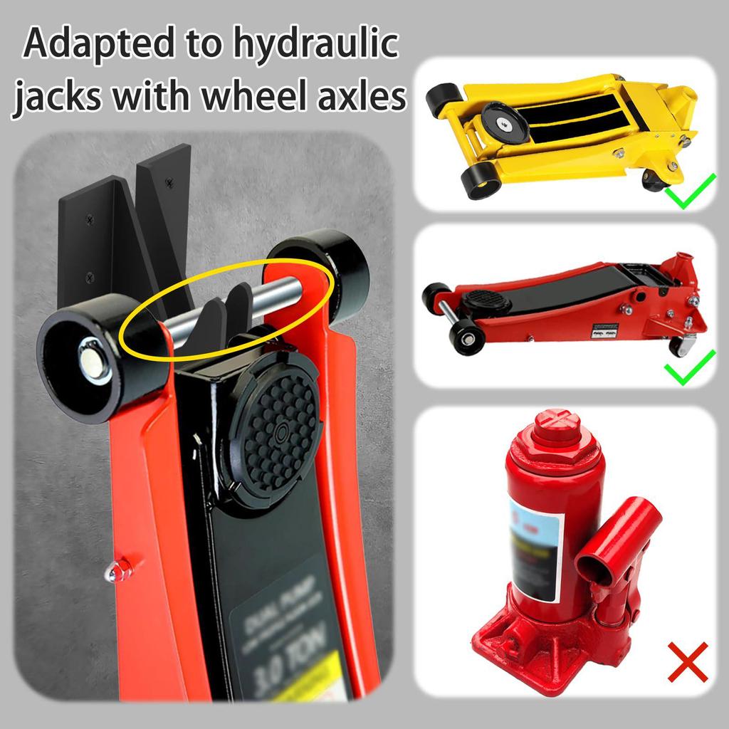 Multifunctional Floor & Wall-Mounted Garage Tool Holder with Hooks