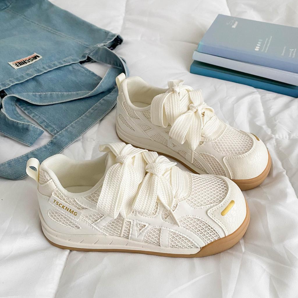 Thick-soled German training shoes women's 2025 new popular summer thin mesh breathable Forrest Gump casual sports dad shoes