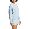 adidas Lässiger Rundhals Pullover mit langen Ärmeln Sweatshirt Damen Sweatshirt Blau IY6852