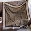 Retro printing spring and autumn summer fashion large square scarf scarf outer shawl sunscreen vacation high-end silk scarf women's models