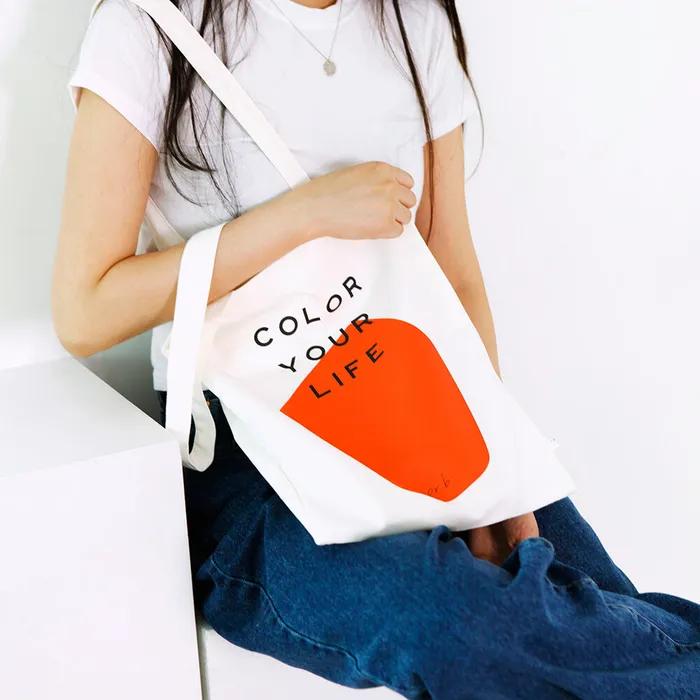 COLOR YOUR LIFE BAG_ORANGE PRINT