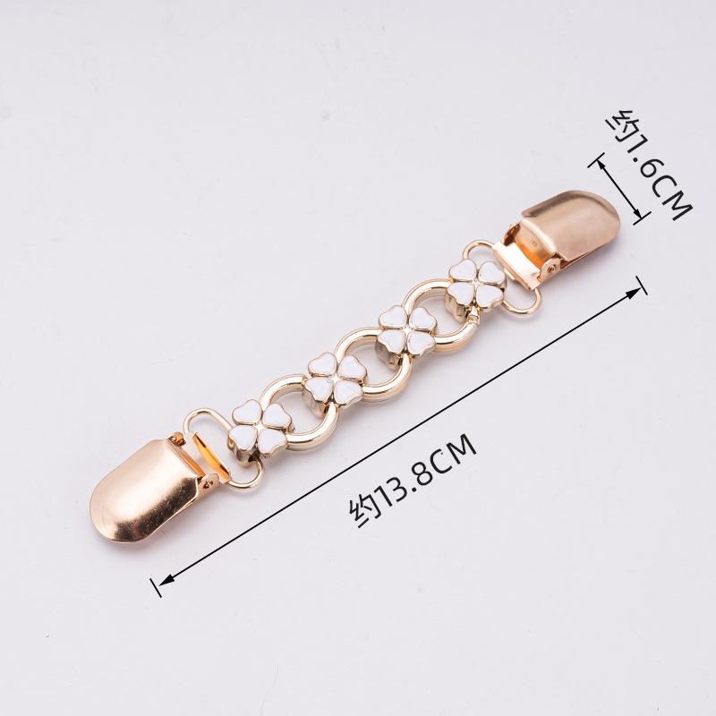 Retro spona na šál: Evropsko-americká brož na svetr a šátek s diamantovým akcentem - Slitinový doplněk proti odhalení