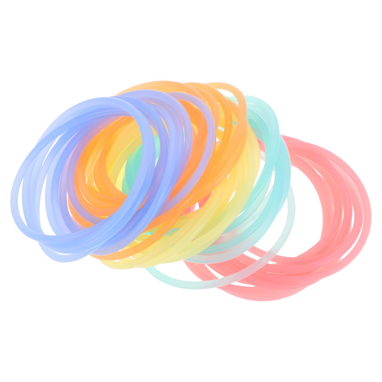 

Healifty Силиконовые желе-браслеты, Эластичные резинки для волос, Прочные, Однотонные, Водонепроницаемые, Мягкие, Для вечеринок и спорта, Набор из 50 шт.