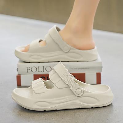 Herr Sommarsandaler Mjuka Moln Hus Plattform Tofflor Unisex Utomhus Halkfria Strandskor Herr Badrumstofflor