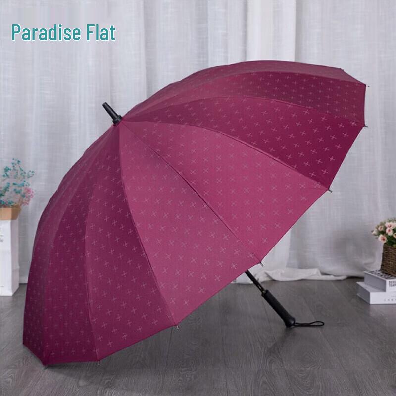 Paradise 16-Rib Automatic Long Handle Straight Umbrella