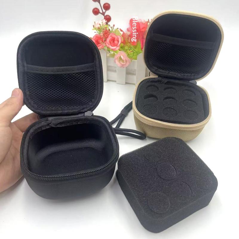 1Pcs Waterproof Dust-proof Essential Oil Case 10ML Insulin Vial Storage Case 9 Slots EVA Insulin Organizer Diabetes Care