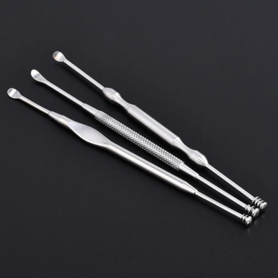 Stainless Steel Earpick Wax Stick Remover Curette Cleaner Ear Pick Tool New