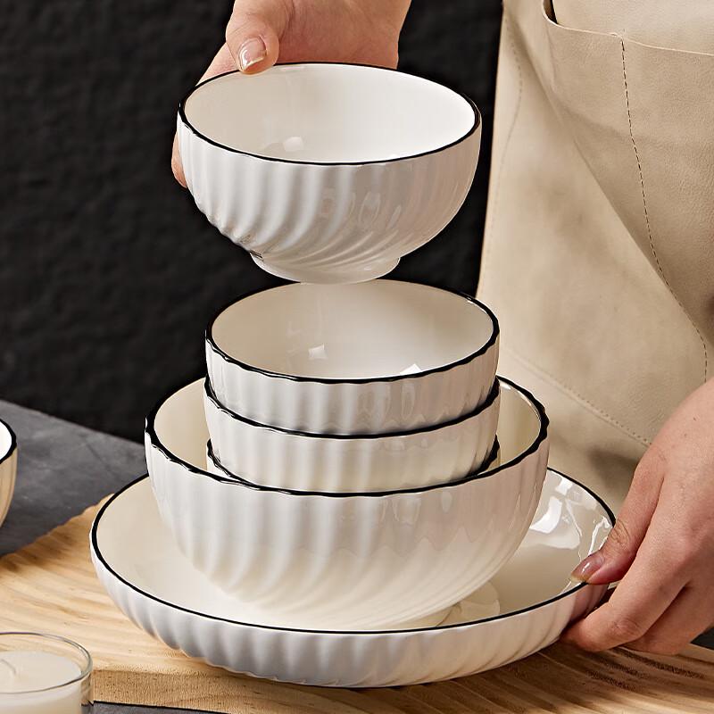 Conjunto de Pratos Fundos Estilo Japonês ZISIZ