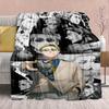 Jujutsu Kaisen Flannel Living Room Blanket Soft Warm Throw Lightweight Sofa Decor -QJY