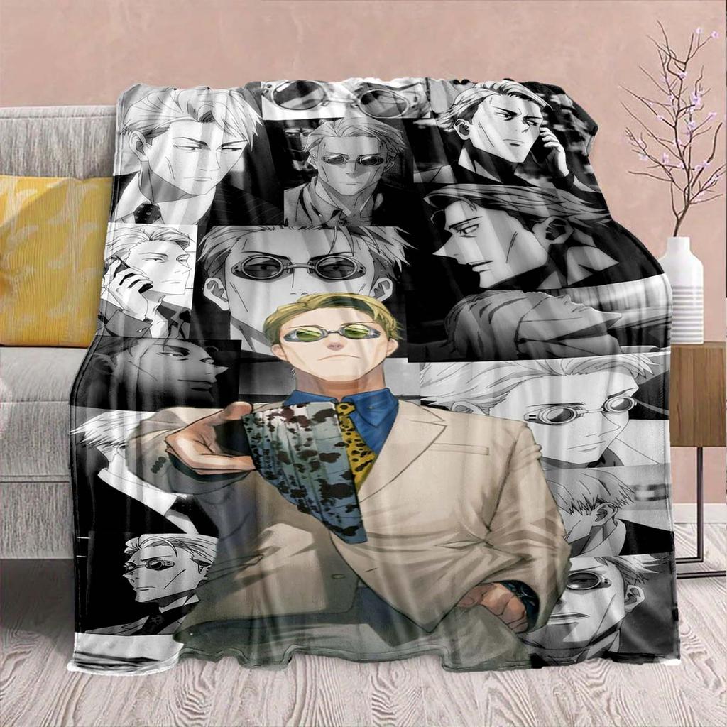 Jujutsu Kaisen Flannel Living Room Blanket Soft Warm Throw Lightweight Sofa Decor -QJY