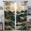 3Abstract Botanic Kintsugi Elegant Room Curtains for Living Room Tulle for Bedroom Partition Blinds Blackout Curtain Shades Home