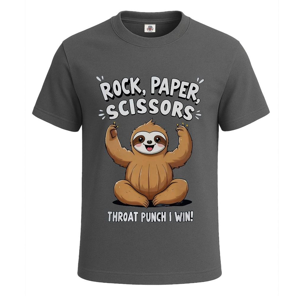 Rock paper scissors premium graphic novelty tshirt joke gift mens tee top 2XL