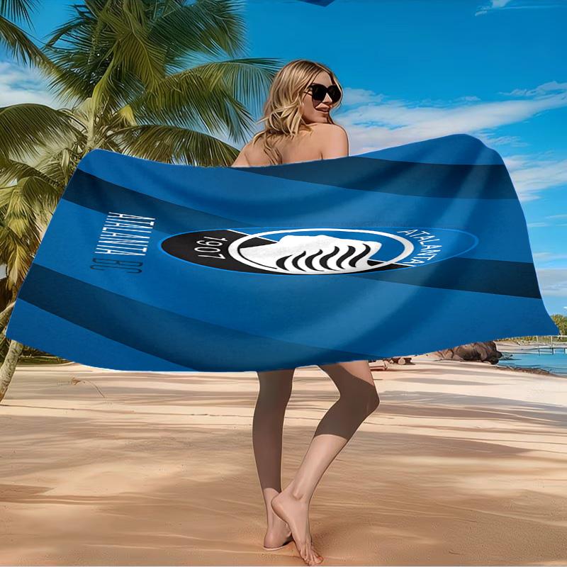 Atalanta Fc Crest Beach Towel Microfiber Beach Towel, Lightweight and Quick-Dry, for Summer Travel, Swimming Pool Fan Birthday Gift