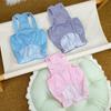 Pet Striped Dress Spring Summer Sleeveless Large Bow Small Dogs Cats Dress Breathable Pet Costume Outfit Apparel