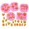 Fondant Molds Small Carrots Molds Chocolate Silicone Moulds Cake Molds DIY Baking Molds for Fondant Decoration