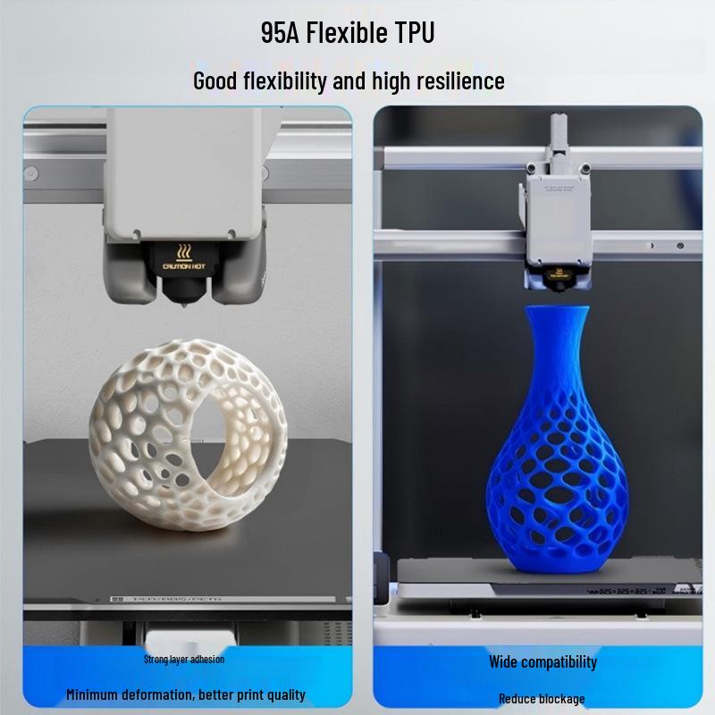 Koledi TPU95A 3D Printing Filament, 1.75mm, 1KG Spool, Compatible with Creality for High-Speed Printing