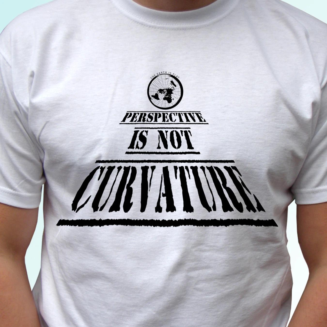 Flat Earth kids boys T-Shirt top perspective curvature quote tee - s s kids baby 120