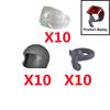 Military Building Block Figure Cap Tactical Helmet Alpha Motorcycle Lenses Gas Masks Flame Emitter Night Vision Device Gift Toys