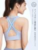 Yvette Sports Light Size L Features a Supportive Mesh and Zipper Also available in Plus Sizes for Training and Gym Women's Bra, Purple, Plus,