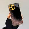 gold dust Exquisite Bestseller Phone Case Electroplated Glass PhoneCase for iPhone 17 16 15 14 13 12 11pm Pro Plus tablet case
