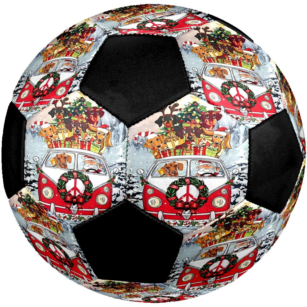 Christmas Dog Theme Size 5 Soccer Ball, Suitable for Both Indoor and Outdoor Matches, a Gift Suitable for Everyone.