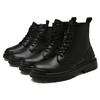 Fashion Men Boots  Genuine Leather Ankle Boots Outdoor Casual Comfortable Motorcycle Shoes Classic Big Size 38 -48 Man Shoes