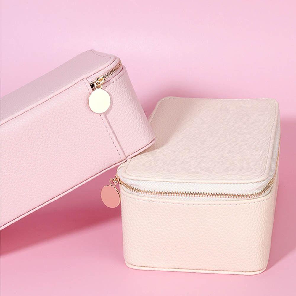 Organizer PU Jewelry Box with 12 Small Pouches Jewelry Organiser Box Jewelry Storage Case  Women