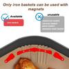 Air Fryers Magnets for Parchment Paper Silicone Magnet Buckles Heat Resistant Airfryers Fixing Tool Accessories