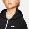 Nike Kids Sportswear Swoosh Color Block Logo Hooded Sweatshirt Kids sweatshirt Black White CJ6968-100