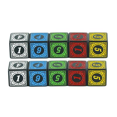 Dice 10Pcs D6 6 Sides for D&D Party Family Games RPG Dados As Collection