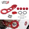 JDM Rear Tow Hook Trailer Ring+ Quick Release Fasteners Bumper for Honda Civic