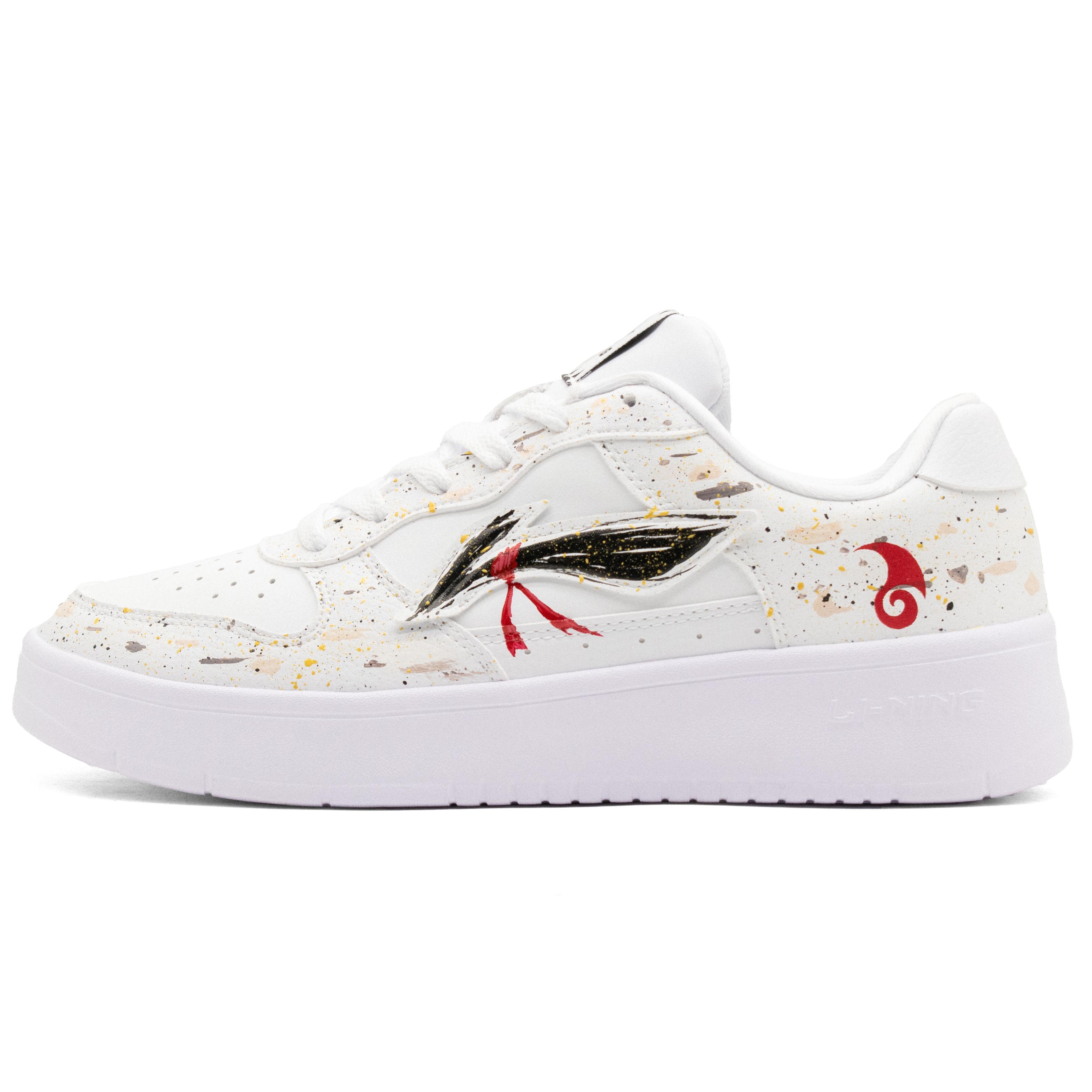 

Li Ning Плавающая Лодка Износостойкие, Нескользящие И Дышащие Низкие Кеды для Скейтборда Женские Белый Черный Красный AGCS420-6(Команда57-) 37.5