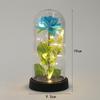 Eternal flower glass cover tabletop ornament multi-colored rose acrylic table for friends' birthday gifts